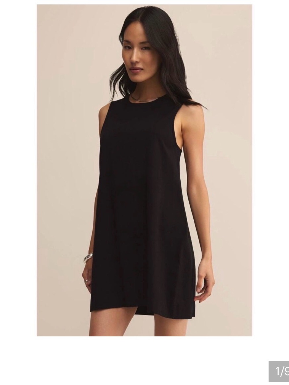 Z Supply Black Sleeveless Mini Shift Dress